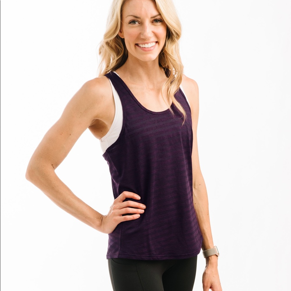 Zyia Cabana Tank Plum size small